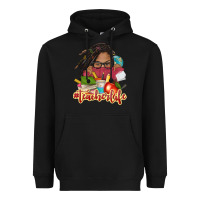 Black afro woman teacher life Heavyweight Hoodie - NancyCooperArtShop