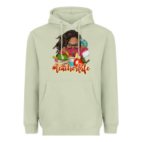 Matcha afro woman teacher life Heavyweight Hoodie - NancyCooperArtShop