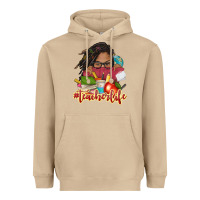 Mushroom afro woman teacher life Heavyweight Hoodie - NancyCooperArtShop