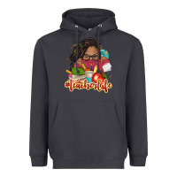 Afro Woman Teacher Life Heavyweight Hoodie | Teevron