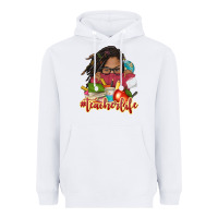 White afro woman teacher life Heavyweight Hoodie - NancyCooperArtShop