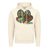 Vintage Artic autism hearts leopard cowhide Vintage Hoodie - Artiststas