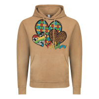 Vintage Camel autism hearts leopard cowhide Vintage Hoodie - Artiststas