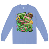Colony Blue st patrick's day cassette tapes Long Sleeve Tee - MaliasSmallBusiness
