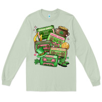 Matcha st patrick's day cassette tapes Long Sleeve Tee - MaliasSmallBusiness