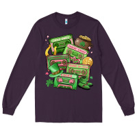 Plum st patrick's day cassette tapes Long Sleeve Tee - MaliasSmallBusiness