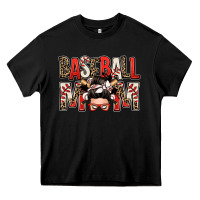 Black baseball mom messy bun Heavy Core Tee - Zillion Design Studio