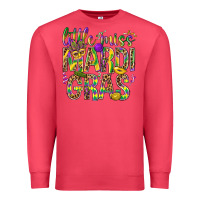 Cardinal Little miss Mardi Gras Premium Sweatshirt - NancyCooperArtShop