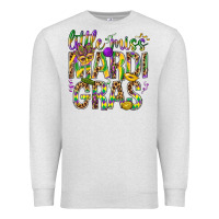 Oatmeal Heather Little miss Mardi Gras Premium Sweatshirt - NancyCooperArtShop