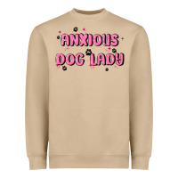 Anxious Dog Lady Heavyweight Sweatshirt | Teevron