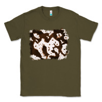 Army Green cowhide Classic Tee - RanaPortraitStore