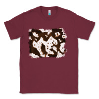 Burgundy cowhide Classic Tee - RanaPortraitStore