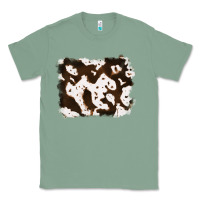 Sage cowhide Classic Tee - RanaPortraitStore