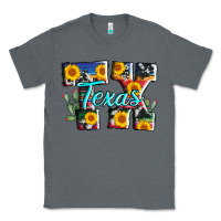 Charcoal Heather texas tx serape sunflower cowhide Classic Tee - AdoDesignShop