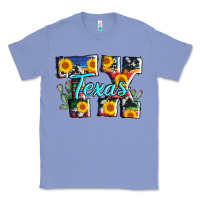 Colony Blue texas tx serape sunflower cowhide Classic Tee - AdoDesignShop