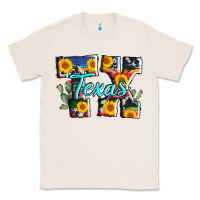 Natural texas tx serape sunflower cowhide Classic Tee - AdoDesignShop