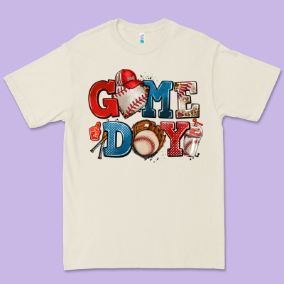 Game Day Baseball Premium Tee Designed By Adodesignshop