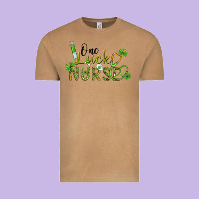 One Lucky Nurse Vintage Tee Designed By Barkaloodesign