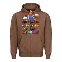 Chestnut come to the gay side we have rainbows Zipper Hoodie - LillyAllenDesigns