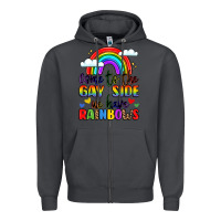Smoke come to the gay side we have rainbows Zipper Hoodie - LillyAllenDesigns