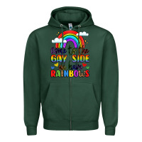 Sports Green come to the gay side we have rainbows Zipper Hoodie - LillyAllenDesigns