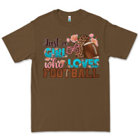Cacao just a girl who loves football Premium Tee - HRA Design Shop