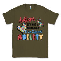 Army Green autism it's not a disability it's a different abil Classic Tee - MaliasSmallBusiness