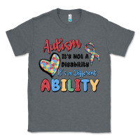 Charcoal Heather autism it's not a disability it's a different abil Classic Tee - MaliasSmallBusiness