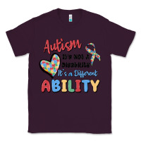 Plum autism it's not a disability it's a different abil Classic Tee - MaliasSmallBusiness