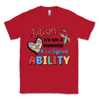Red autism it's not a disability it's a different abil Classic Tee - MaliasSmallBusiness