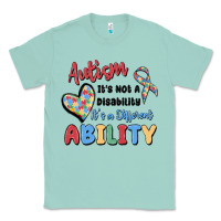 Seafoam autism it's not a disability it's a different abil Classic Tee - MaliasSmallBusiness