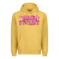 Antique Gold Breast Cancer hair stylist Premium Hoodie - texasbilliewilder