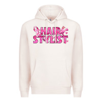 Pale Pink Breast Cancer hair stylist Premium Hoodie - texasbilliewilder