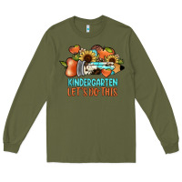 Army Green kindergarten let's do this Long Sleeve Tee - JahusDesignShop