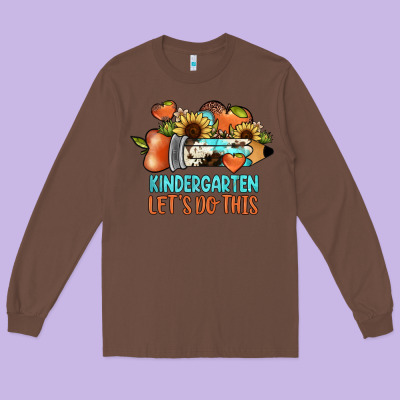 Kindergarten Let's Do This Long Sleeve Tee Designed By Jahusdesignshop