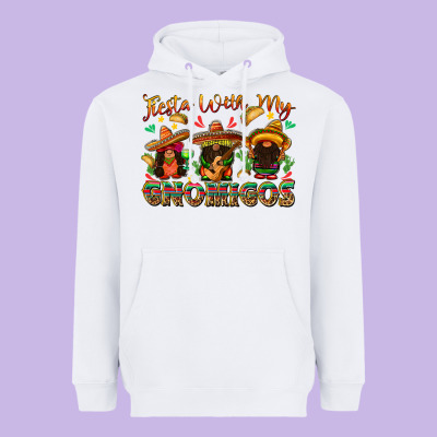 Fiesta With My Gnomigos Heavyweight Hoodie Designed By Texasbilliewilder