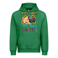 Emerald just a girl who loves chickens Urban Hoodie - OliviaCreatesArt
