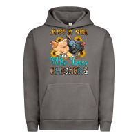 Pigment Tornado just a girl who loves chickens Urban Hoodie - OliviaCreatesArt