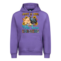 Tulip just a girl who loves chickens Urban Hoodie - OliviaCreatesArt