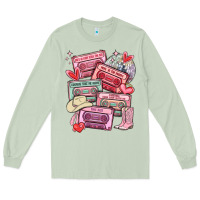Matcha valentines day cassette tapes Long Sleeve Tee - MaliasSmallBusiness