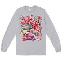Moon Dust valentines day cassette tapes Long Sleeve Tee - MaliasSmallBusiness