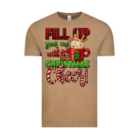 Vintage Coffee fill up your cup with christmas cheer Vintage Tee - Jasminsmagicworld