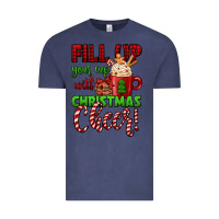 Vintage Denim fill up your cup with christmas cheer Vintage Tee - Jasminsmagicworld