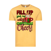 Vintage Mustard fill up your cup with christmas cheer Vintage Tee - Jasminsmagicworld