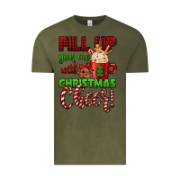 Vintage Olive fill up your cup with christmas cheer Vintage Tee - Jasminsmagicworld