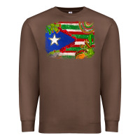 Chestnut Mexico and Puerto Rico flag Premium Sweatshirt - texasbilliewilder