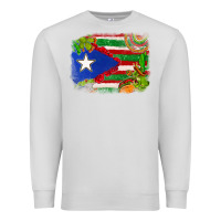 Dove Grey Mexico and Puerto Rico flag Premium Sweatshirt - texasbilliewilder