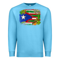 Ocean Blue Mexico and Puerto Rico flag Premium Sweatshirt - texasbilliewilder