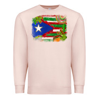 Pale Pink Mexico and Puerto Rico flag Premium Sweatshirt - texasbilliewilder