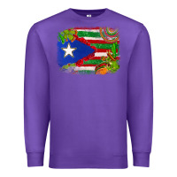 Purple Mexico and Puerto Rico flag Premium Sweatshirt - texasbilliewilder
